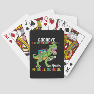 Goodbye Elementary Hello Middle School T Rex Spielkarten