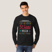 Goodbye Elementary School Hello Middle School Kids T-Shirt (Vorne ganz)