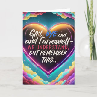 Goodbye-Farewell Dankeskarte