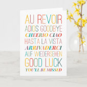 Goodbye Farewell Farewell-Faltenkarte Karte (Gelbe Blume)