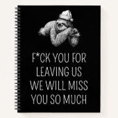 Goodbye Farewell Geschenk für Coworker Colleague Notizblock (Vorderseite)