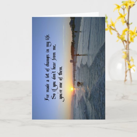 Goodbye Farewell Karte (Gelbe Blume)