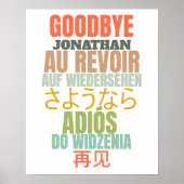 Goodbye Farewell Poster (Vorne)
