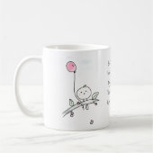 Goodbye Geschenk Personalisierte Blume Frau Kaffeetasse (Links)