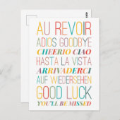 Goodbye Goodluck Postcard Postkarte (Vorne/Hinten)