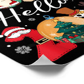 Goodbye Hello Happy Neujahr Weihnachten Weihnachte Poster (Ecke)