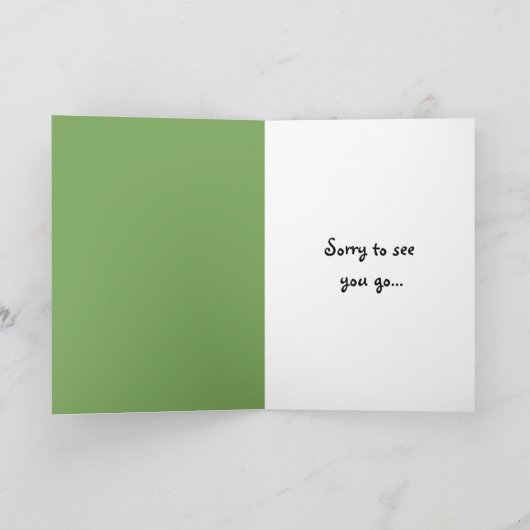 Goodbye Karte (Innenseite)