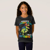 Goodbye Kindergarten Abschluss Dinosaur Trex T-Shirt (Vorne ganz)