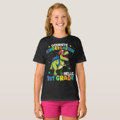Goodbye Kindergarten Abschluss Dinosaur Trex T-Shirt (Vorne ganz)