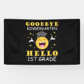 Goodbye Kindergarten Hallo 1. Klasse Banner (Horizontal)