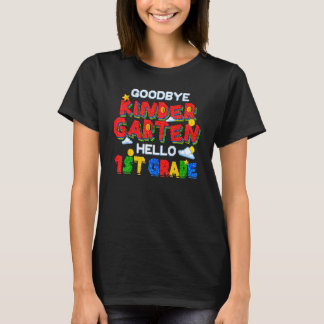 Goodbye Kindergarten Hallo Erste Klasse Gamer Zurü T-Shirt
