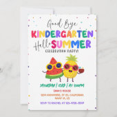 Goodbye Kindergarten Hallo Sommer Einladung (Vorderseite)