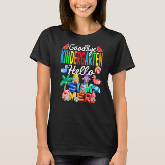 Goodbye Kindergarten Hallo Sommer Gnomes Beach T-Shirt