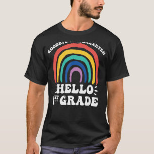 GOODBYE KINDERGARTEN HELLO 1. GRADE Lehrerstuhl T-Shirt