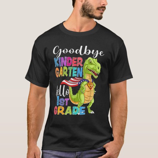 Goodbye Kindergarten Hello 1st Grade Graduation La T-Shirt (Vorderseite)