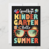 Goodbye Kindergarten Hello Summer Abschluss Ankündigung (Vorderseite)