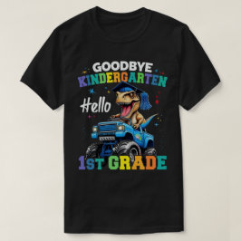 Goodbye Kindergarten Monster Truck Trex Abschluss T-Shirt