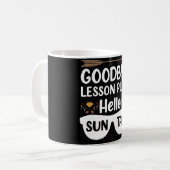 Goodbye Lessingpläne Hallo Suntan Teacher Summer Kaffeetasse (Vorderseite Links)