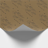 Goodbye Miss Hello Mrs. Brautparty Geschenkpapier (Ecke)