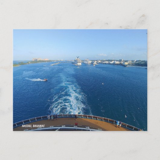 Goodbye Nassau, Hello Open Seas Postkarte (Vorderseite)