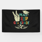 Goodbye Peace Out 6. Graduate 6 Graduate Banner (Horizontal)