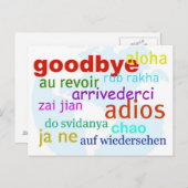 Goodbye Postkarte (Vorne/Hinten)
