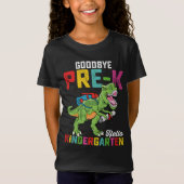 Goodbye Pre K Hello Kindergarten T Rex School T-Shirt (Vorderseite)