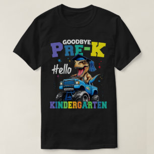 Goodbye Pre-k Monster Truck T rex Abschluss Boys T-Shirt