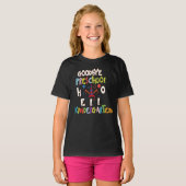 Goodbye Preschool Abschluss Hello Kindergarten T-Shirt (Vorne ganz)