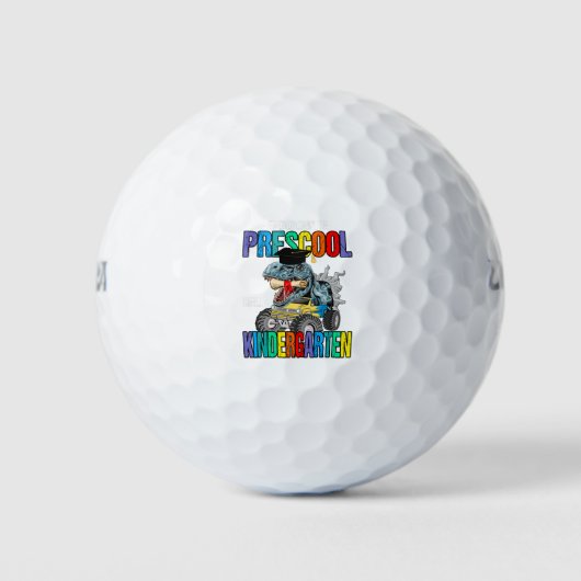 Goodbye Preschool Hello Kindergarten Dinosaurier Golfball (Vorderseite)