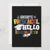 Goodbye Preschool Hello Kindergarten PreK Einladung (Vorderseite)