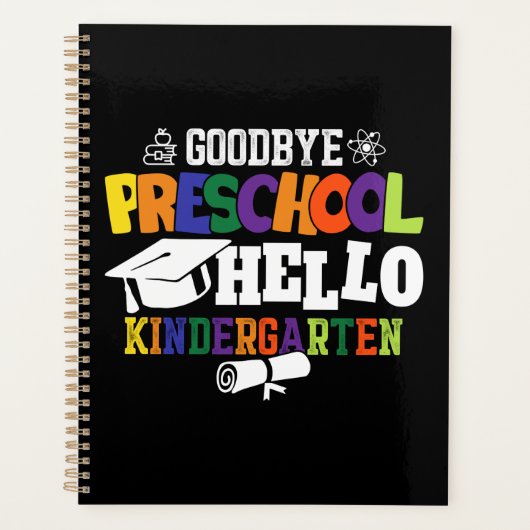 Goodbye Preschool Hello Kindergarten PreK Planer (Vorderseite)