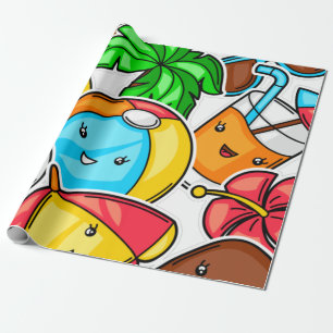 Goodbye School Hallo Sommerzeit und Spaß Geschenkpapier