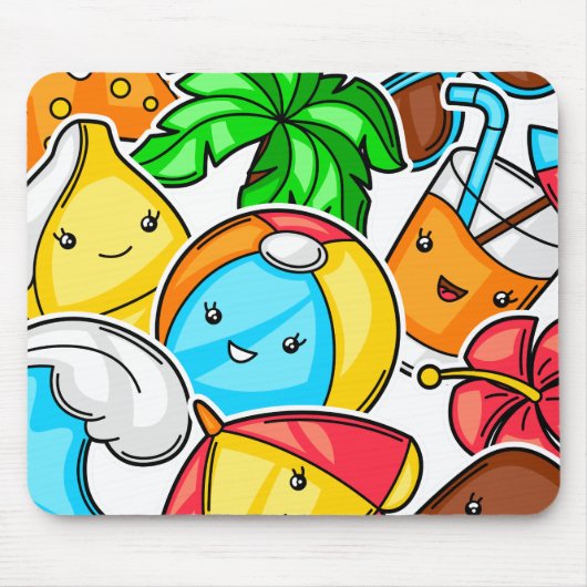 Goodbye School Hallo Sommerzeit und Spaß Mousepad (Vorne)