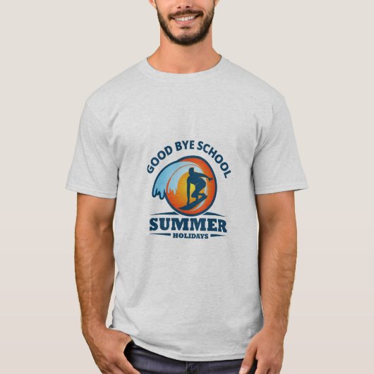 Goodbye School Hello Summer Beach T-Shirt (Vorderseite)