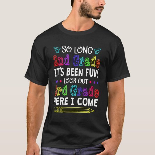 Goodbye Second Grade Willkommen 3. Klasse zurück z T-Shirt (Vorderseite)