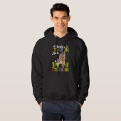 Goodbye Seurth Grade Hello 8th Grade Llama Sloth Hoodie (Vorne ganz)