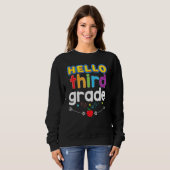 Goodbye Summer Hello 3rd Grade Third Kid Teacher B Sweatshirt (Vorne ganz)