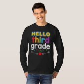 Goodbye Summer Hello 3rd Grade Third Kid Teacher B T-Shirt (Vorne ganz)