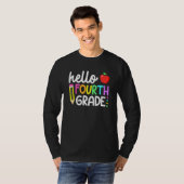 Goodbye Summer Hello Fourth Grade First Day Back T T-Shirt (Vorne ganz)
