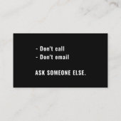 Goodbye Tension Hello Pension Funny Retirement Gag Visitenkarte (Rückseite)