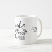 Goodbye Tension Hello Pension Personal Rentirement Kaffeetasse (VorderseiteRechts)