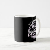 Goodbye Tension Hello Pension Relax Time Mood  Kaffeetasse (VorderseiteRechts)