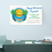 Goodbye Tension Hello Pension Rentirement Banner (Messeveranstaltung)