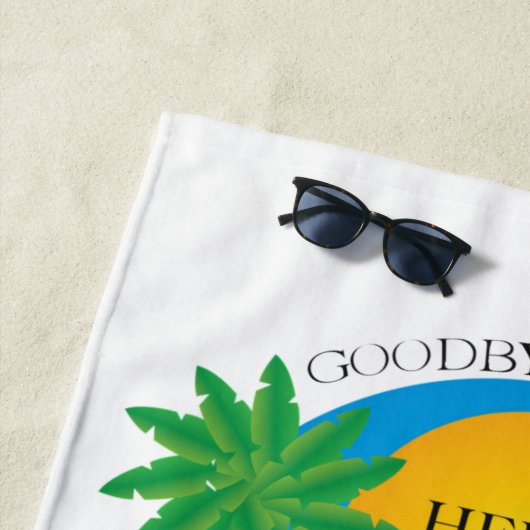 Goodbye Tension Hello Pension Rentirement  Strandtuch (Beispiel)