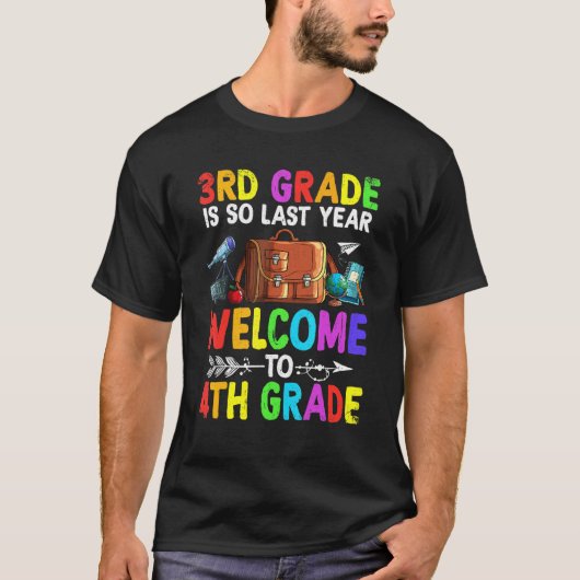Goodbye Third Grade Willkommen auf der 4. T-Shirt (Vorderseite)