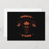 Goodbye Uterus Postkarte (Vorne/Hinten)