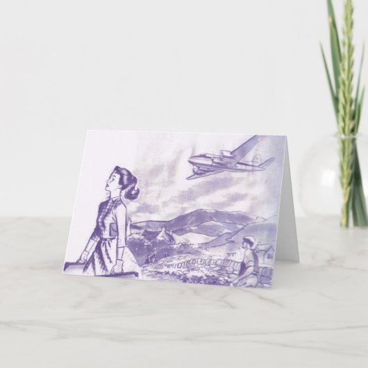 Goodbye Viel Glück Karte (Vorderseite)