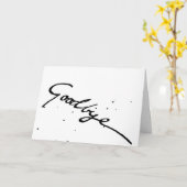 ***GOODBYE*** WÜNSCHT UNS GUT AUF IHREM NEUEN ABEN KARTE (Gelbe Blume)