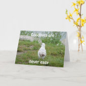 Goodbys sind nie leicht karte (Gelbe Blume)